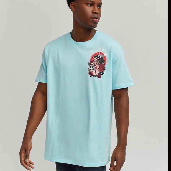 Aqua Blue Endless Love Tee - Size XL - Picture 4 of 7